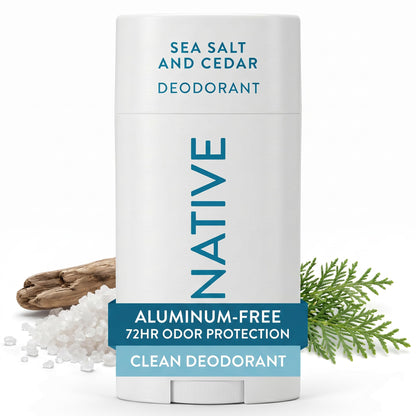 HOTNative Deodorant Contains Naturally Derived Ingredients, 72 Hour Odor Control, Deodorant for Women and Men, Aluminum Free, Coconut & Vanilla 2.65oz