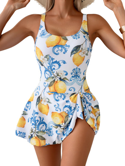 HOTEomenie One Piece Swimdress Swimsuits for Women Tummy Control Swim Dresses Skirt Bathing Suit
