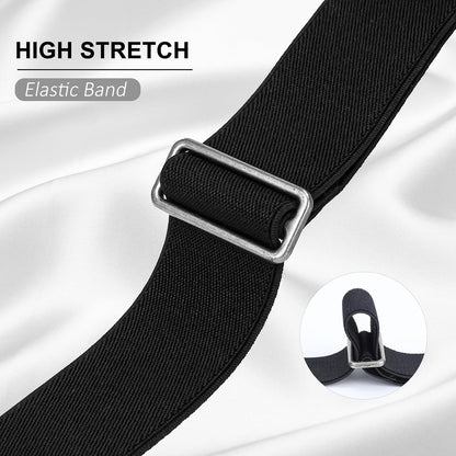 HOTBELTROAD No Buckle Elastic Belt for Men, Invisible Buckleless Stretch Belt for Men Women