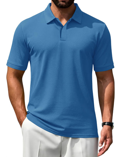 HOTPoriff Mens Polo Shirts Short Sleeve Golf Shirt Dry Fit Athletic T-Shirt Moisture Wicking Top (S-3XL)