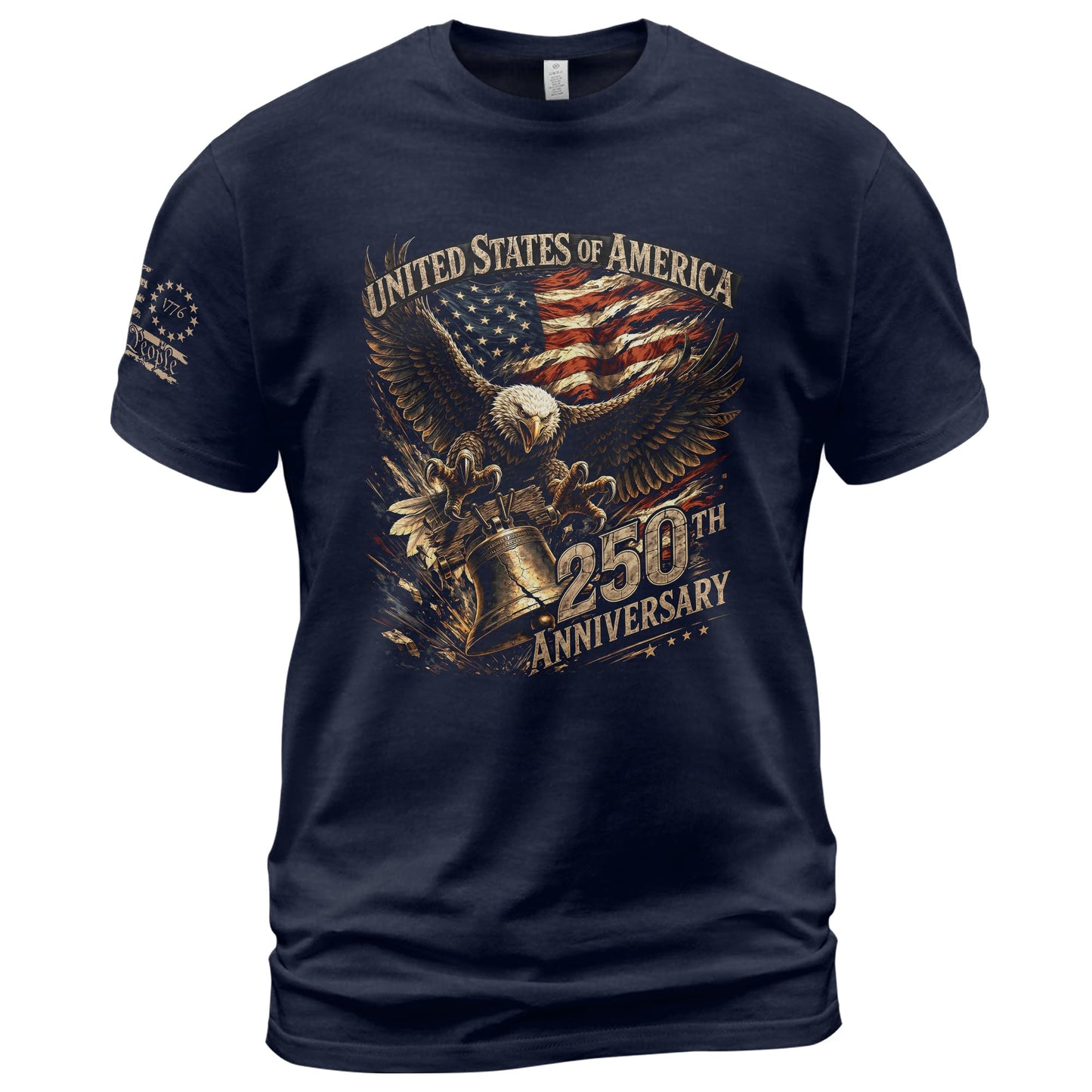 HOT250th Anniversary USA Shirt, 1776-2026 Graphic Shirts for Men | Graphic T-shirt featuring 1776-2026 inspired artwork, suitable for holidays, gatherings, casual wear, and everyday outfits