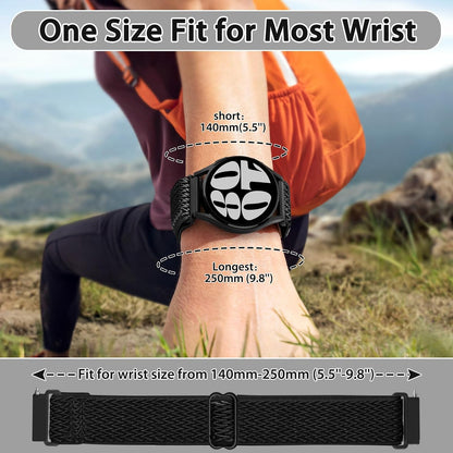 HOTTumpCez Quick Release Watch Band - Choice of Width -18mm 19mm 20mm 22mm 24mm Watch Bands, Solo Loop Adjustable Elastic Nylon Watch Straps Replacement Wristband for Men Women
