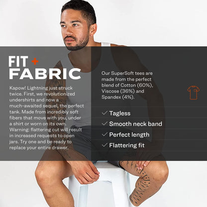 HOTPair of Thieves Men Super Soft Tank Top | Undershirt for Men | Soft, Breathable, Cotton Blend Fabric | Layering & Daily Wear