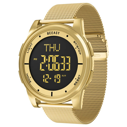 HOTBeeasy Digital Watch for Men Women, 50M Waterproof, Ultra-Thin & Lightweight, 44mm Silicone Sports Watch with Alarm, Stopwatch, Countdown, Ideal for Gym, Running, School, Daily Wear