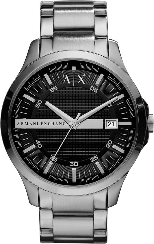 HOTA|X Armani Exchange Men's Watch, Three-Hand Stainless Steel Watch for Men