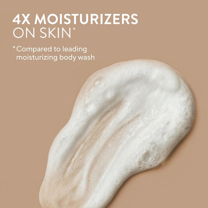 HOTNative Moisturizing Body Wash, Clean & Gentle 24-Hour Hydration with Shea Butter, for Sensitive and Dry Skin, for Women & Men, Sulfate-free, Paraben-free, Cocoa Butter & Vanilla, 22 fl oz