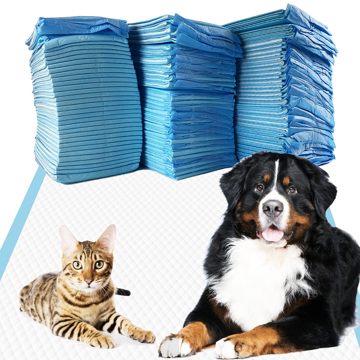 HOTDogcator Dog Pee Pads Extra Large 30"x36", 30 Count Super Absorbent Pee Pads for Dogs, Disposable Urine Bed Pads for Doggie, Thicken XXL Puppy Pads, Piddle Pads X-Large for Indoor, Outdoor Use