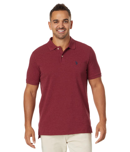 HOTU.S. Polo Assn. Men's Classic Polo Shirt, Two-Button Closure Pique Polo Shirt, Summer Fashion Golf Shirt | Two-Button Closure Pique Polo Shirt, Summer Fashion Golf Shirt