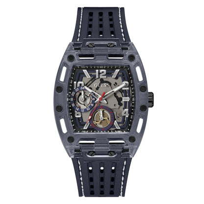 HOTGuess Men's GW0G Series| Analog Trend Watch| Polycarbonate Case| Silicone Bracelet | 50M Water Resistance