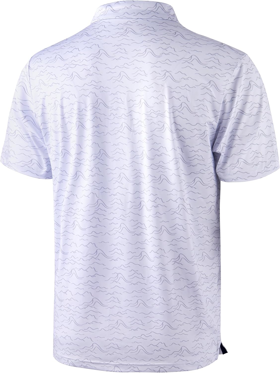 HOTObla Mens Golf Polo Shirts Short Sleeve Dry Fit Performance Moisture Wicking Casual Print Collared Golf Shirts for Men
