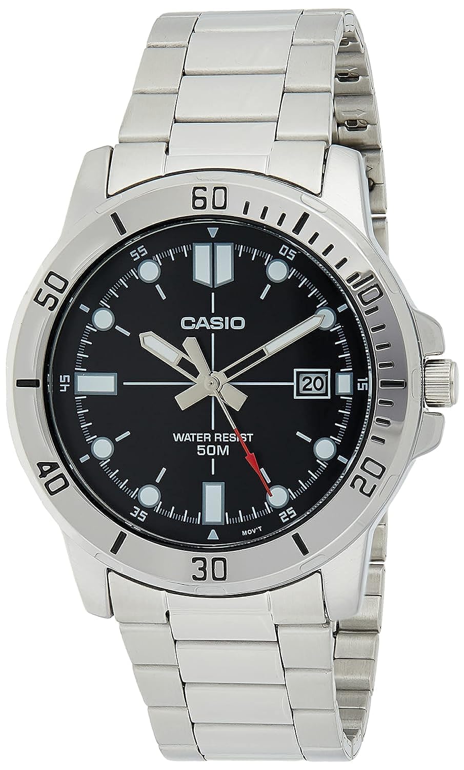 HOTCasio Watch Men Analog Brown dial Stainless Steel