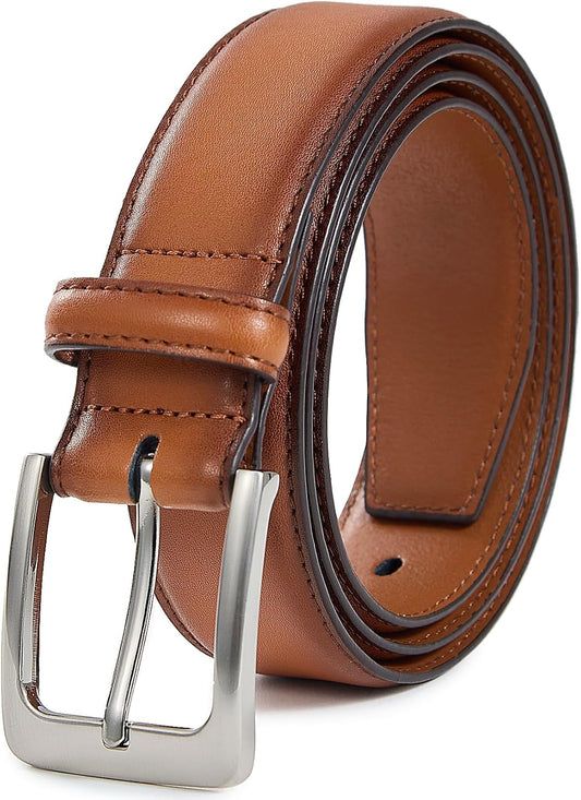 HOTVATAN Men's Genuine Leather Dress Belts, Handmade Classic Every Day Leather Jeans Belt for Men Work Business Casual