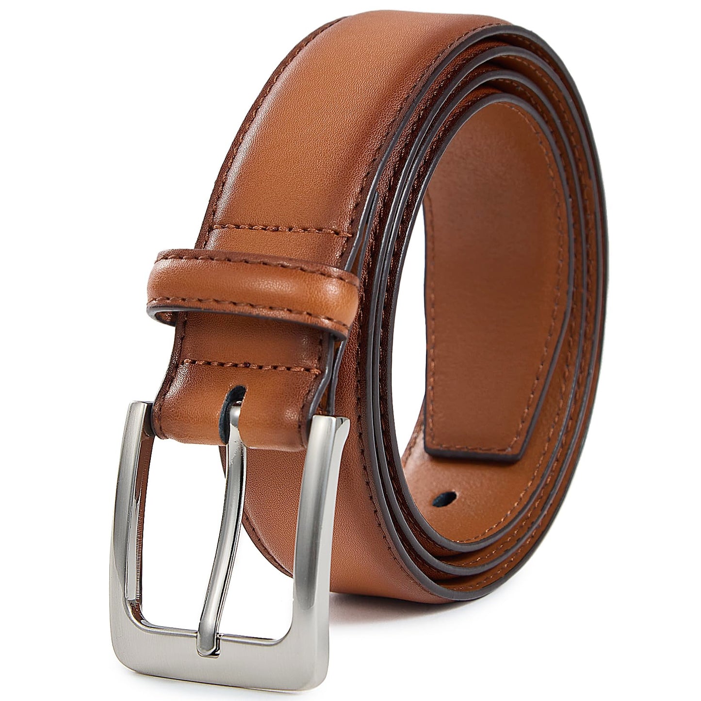 HOTVATAN Men's Genuine Leather Dress Belts, Handmade Classic Every Day Leather Jeans Belt for Men Work Business Casual