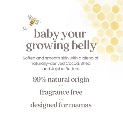 HOTBurt's Bees Mama Belly Butter Stretch Mark Cream for Pregnancy Massages Body & Reduces Scar Appearance, Prenatal & Postnatal Tummy Skin Care, Shea Butter & Vitamin E Rich Formula, 6.5 Oz Tub