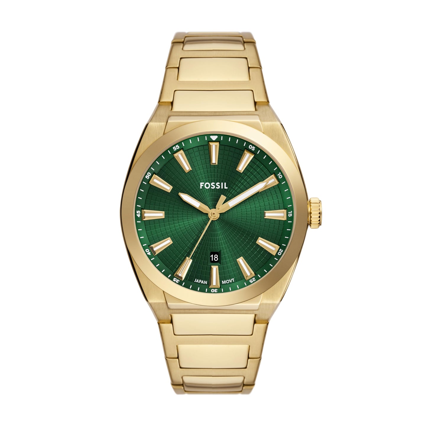 HOTFossil Men's Everett Quartz Stainless Steel Watch, Three-Hand Watch for Men