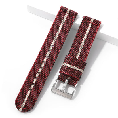 HOTTACTICAL FROG 18 mm 20 mm 22 mm Fast Release Nylon Watch band with Stainless Steel Buckle, Two-Piece Waterproof Nylon Watch Strap for Men and Women