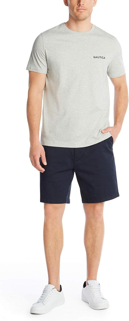 HOTNautica Men's Short Sleeve Solid Crew Neck T-Shirt Shirt