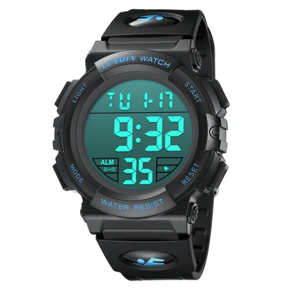 HOTLN LENQIN Mens Watches Digital Watch Sports Watches for Men Waterproof Wrist Watch with LED Screen Large Face Back Light Alarm Date Stopwatch Military Tactical Watch