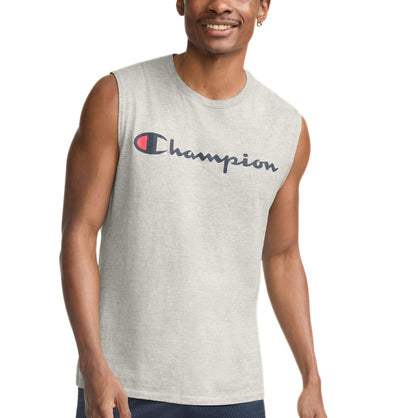 HOTChampion Men's Muscle Tank, Classic Graphic Muscle Tee, Sleeveless T-shirt for Men (Reg. Or Big & Tall)