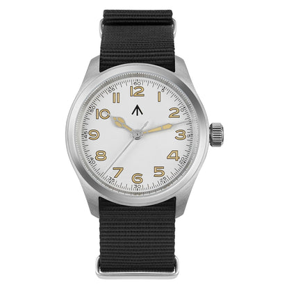 HOTTACTICAL FROG Militado ML08 Field Watch Japanese Sweep VH31 / 515 Movt with Calendar, Men's Military Watch Sapphire Crystal 10 ATM Waterproof Analog Watches for Men