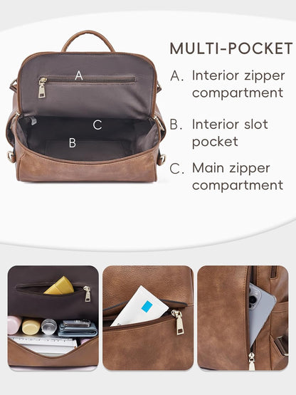HOTCLUCI Backpack Purse for Women Bundle with Wallets for Women