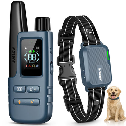 HOTDog Shock Collar - 4500FT Dog Training Collar with Remote, IPX8 Waterproof Electric Dog Collar with 4 Training Modes, Security Lock, Rechargeable eCollar for 10-120lbs Dogs(Green 2 Pack)