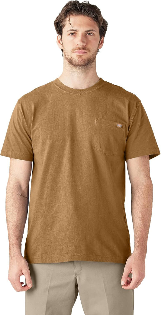 HOTDickies Men's Heavyweight Heathered Short Sleeve Pocket T-Shirt