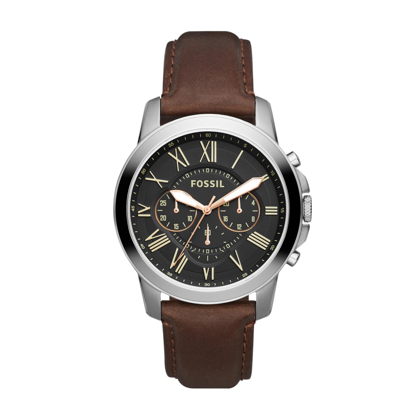 HOTFossil Men's Watch, Grant Quartz Stainless Steel Chronograph Watch for Men