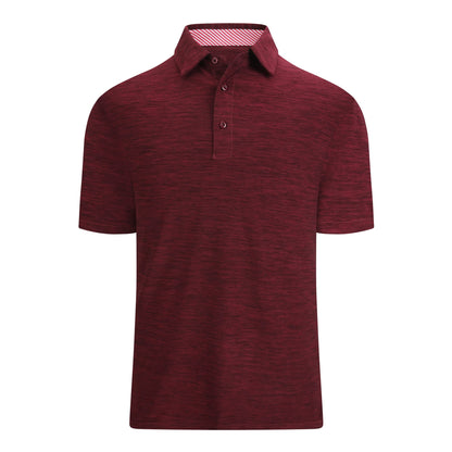 HOTAlex Vando Mens Golf Shirt Moisture Wicking Quick-Dry Short Sleeve Polo | UPF40,Soft & stretch,Sweat resistant,Multi-scene sports & office apparel
