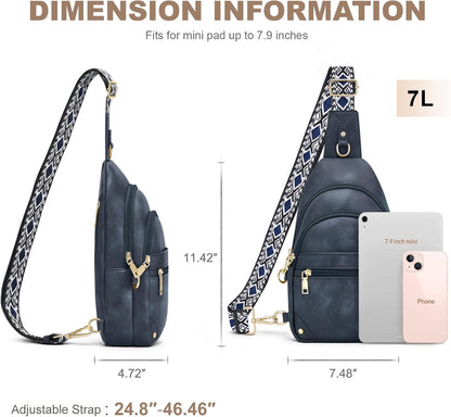 HOTSYTRAH Anti Theft Crossbody Bags for Women, RFID Sling Bag Travel Purse, RFID Cross Body Purses Chest Bag for Travel