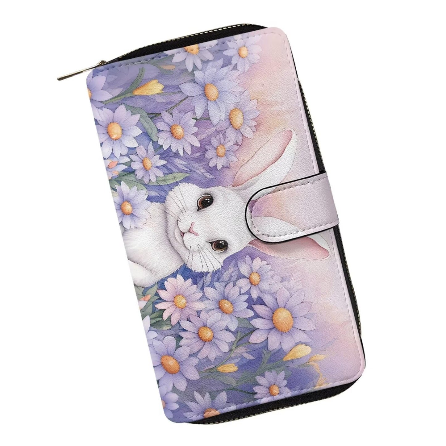 HOTCOEQINE Animal Wallet, Cute Chicken Long Leather Money Bag, Handbag With Zipper for Coin Phone, Travel Handbag for Party