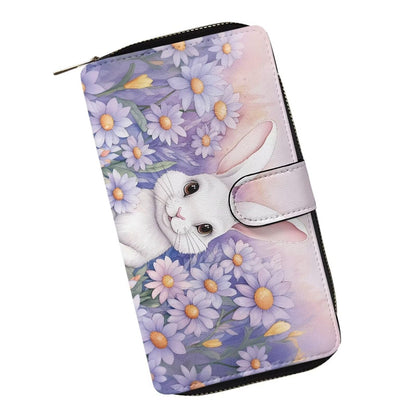 HOTCOEQINE Animal Wallet, Cute Chicken Long Leather Money Bag, Handbag With Zipper for Coin Phone, Travel Handbag for Party