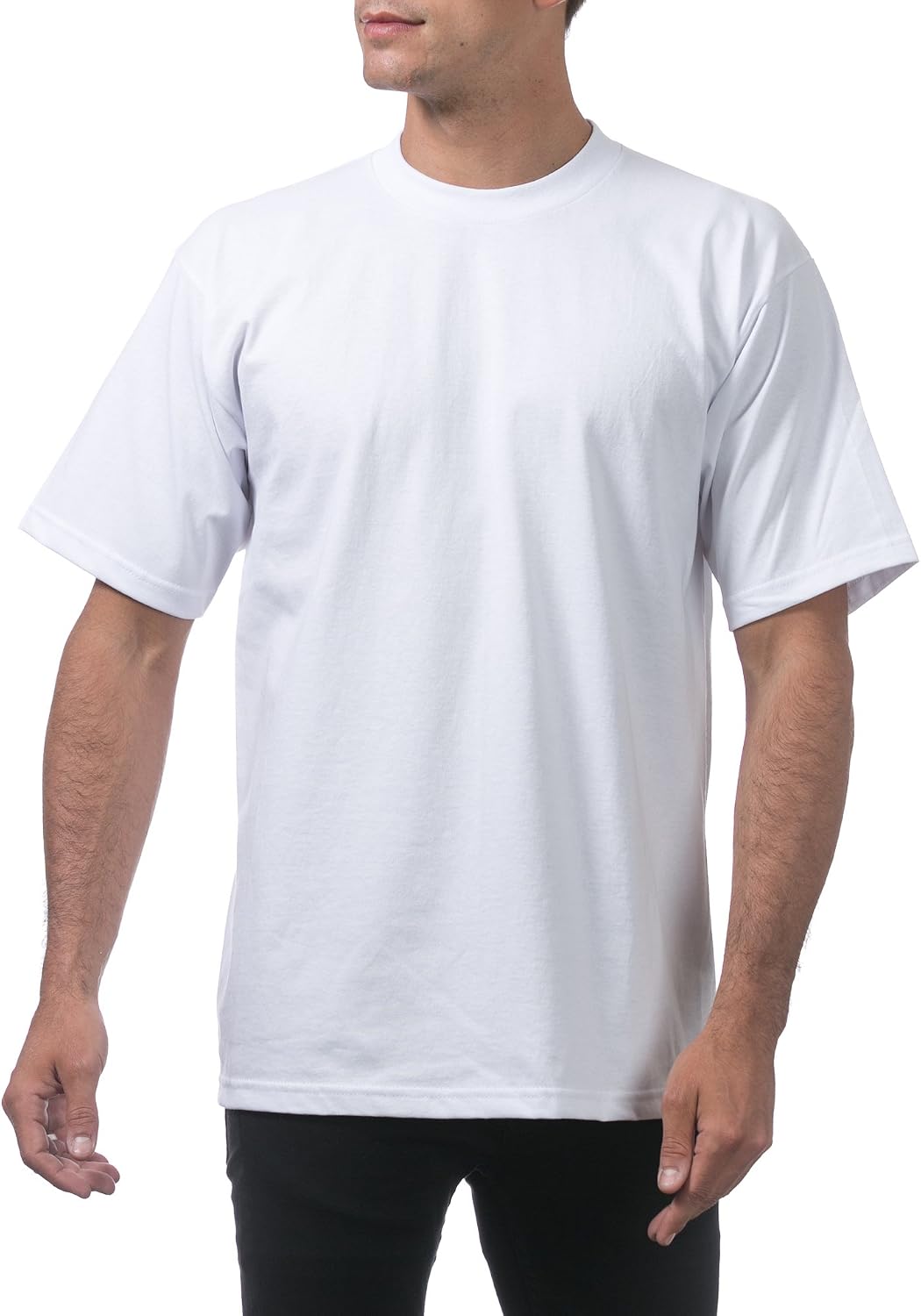 HOTPro Club Men's 3-Pack Heavyweight Cotton Short Sleeve Crew Neck T-Shirt