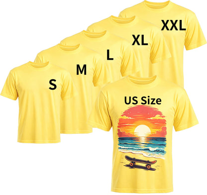 HOTJoyclub 5 PCS Unisex Sublimation Blanks Bulk Polyester T Shirts for Sublimation Crew Neck Short Sleeve Wholesale DIY Gifts