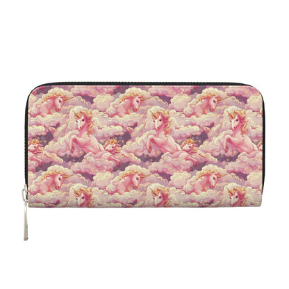 HOTCute Dinosaur Chicken Nuggets Long Wallet for Women Men Leather Clutch Purse Large Capacity Card Holder Money Organizers for Cash Coin Smart Phone