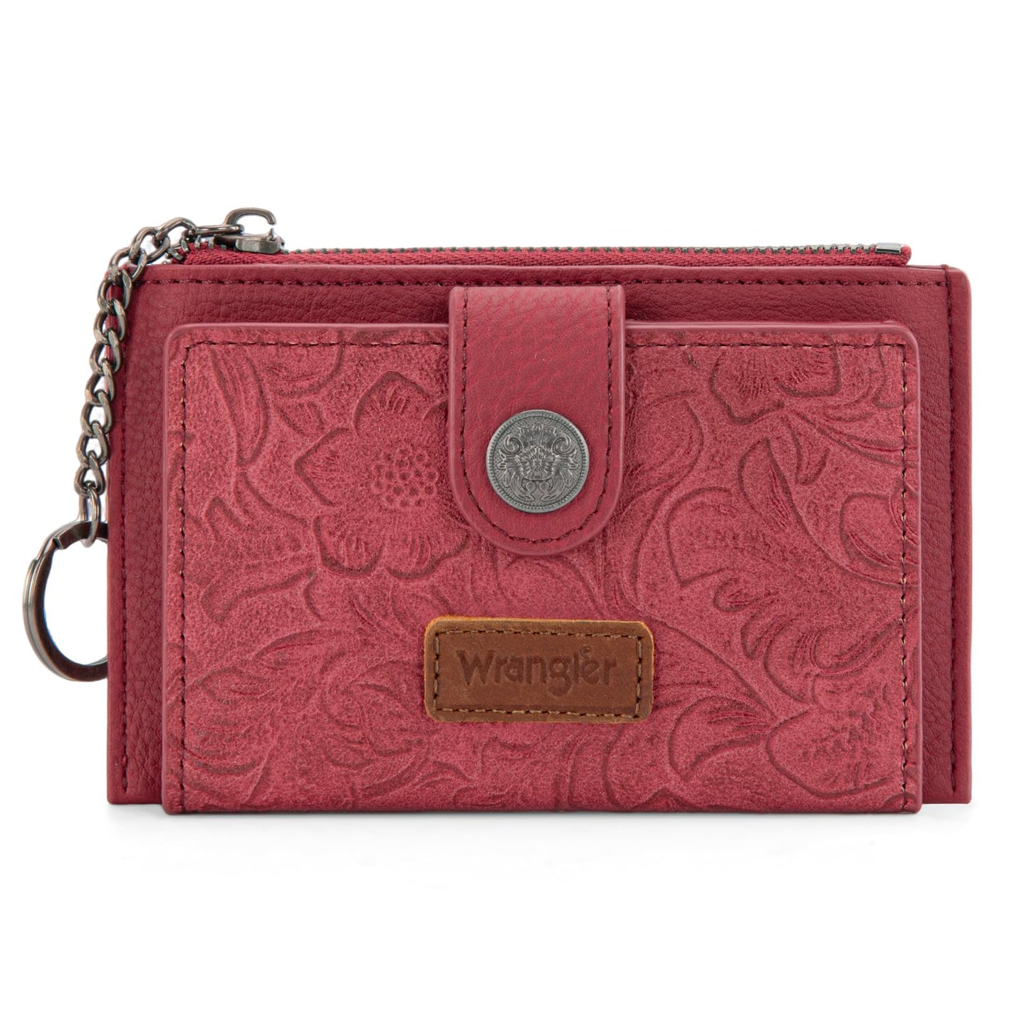 HOTMontana West X Wrangler Small Womens Wallet Slim Credit Card Holder Minimalist Brown Keychain Wallet Compact Western Card Organizers
