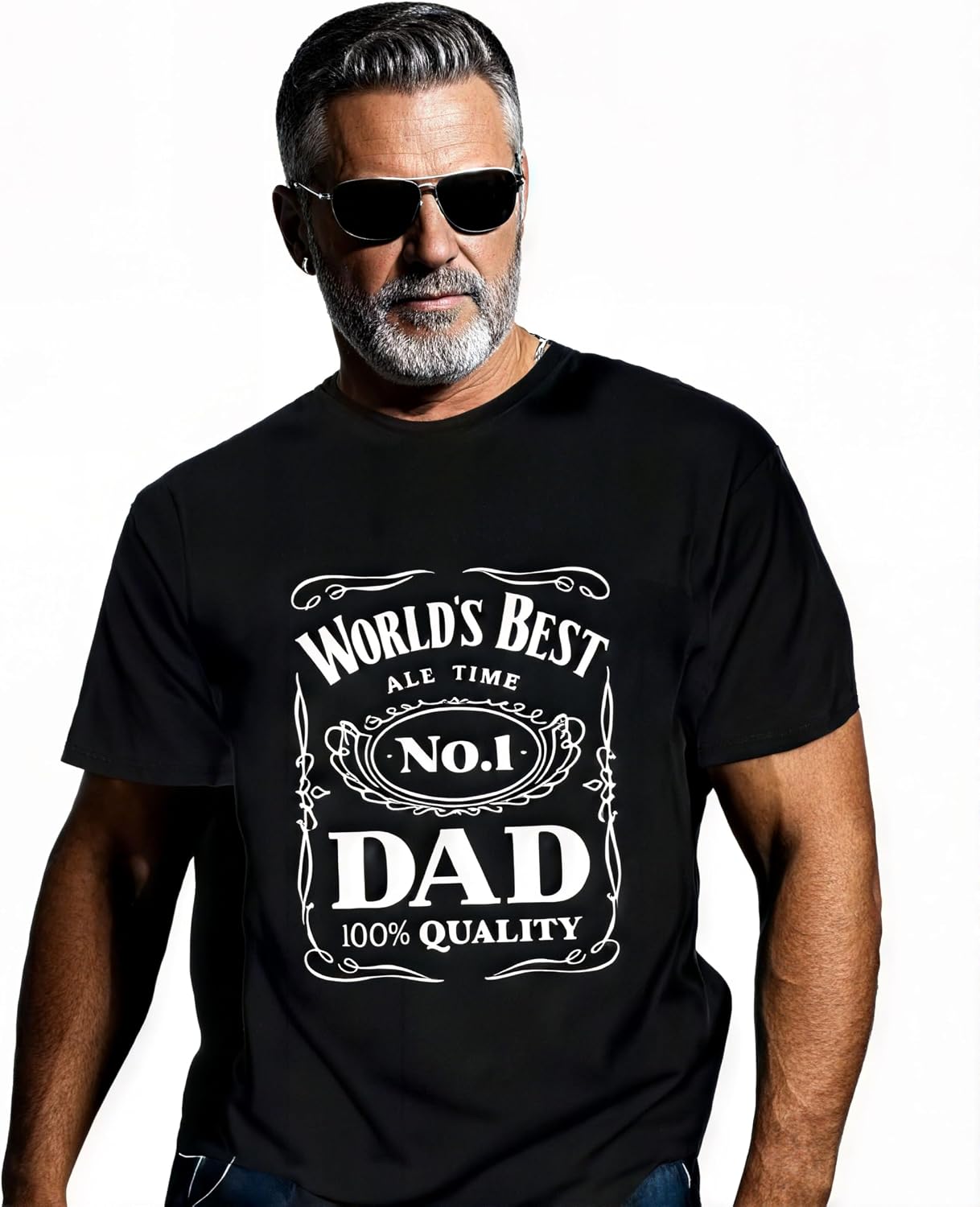 HOTWorld´s Best No. 1 Dad Daddy Father Day giftsT-Shirt Black