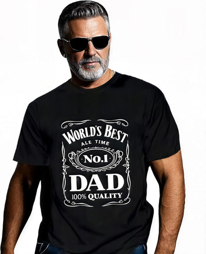 HOTWorld´s Best No. 1 Dad Daddy Father Day giftsT-Shirt Black