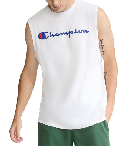 HOTChampion Men's Muscle Tank, Classic Graphic Muscle Tee, Sleeveless T-shirt for Men (Reg. Or Big & Tall)