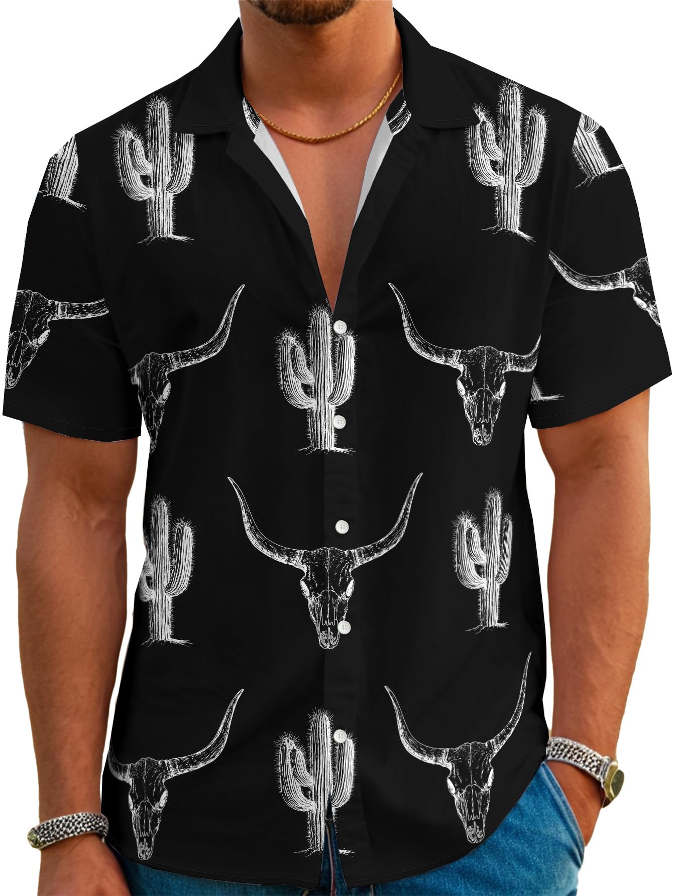 HOTDFZ Funny Hawaiian Shirts for Men Summer Beach Short Sleeve Button Down Shirt Theme Party Shirt