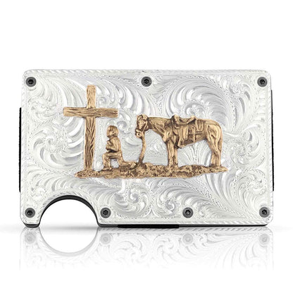 HOTMontana Silversmiths Made in the USA Western Lifestyle Credit Card & Cash Case (Montana Classic)
