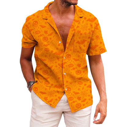 HOTKYKU Funky Hawaiian Shirt for Men Palm Beach Shirts Tropical Vacation Clothes