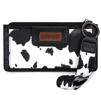 HOTMontana West X Wrangler Brown Wristlet Wallet Minimalist Clutch Womens Wallet Rfid Card Cases & Money Organizers with Coin Purse and Smooth Zipper