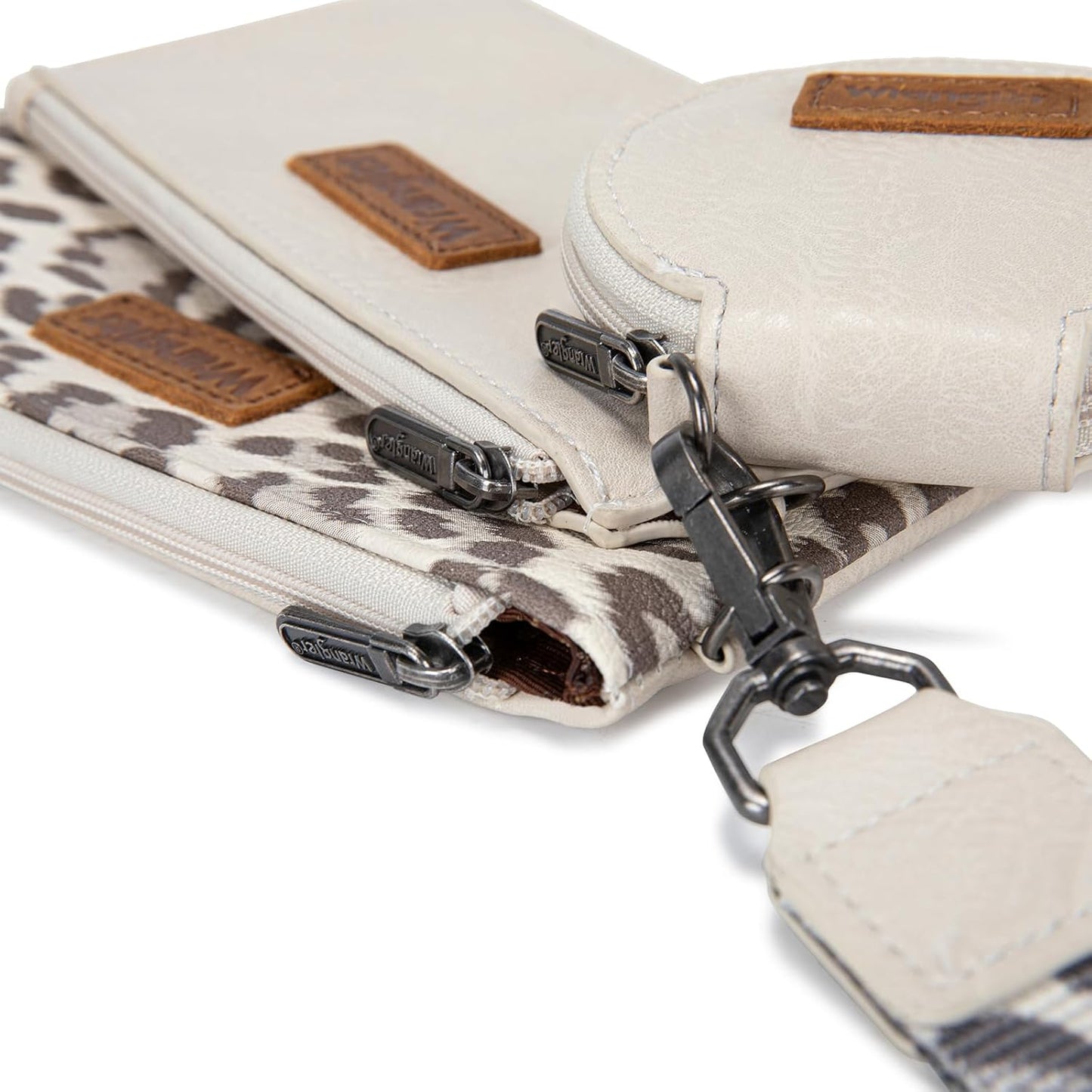 HOTMontana West X Wrangler Keychain Wristlet Wallets for Women Dual Pouch Wristlet with Zipper Coin Purse Large Capacity and Easy to Carry