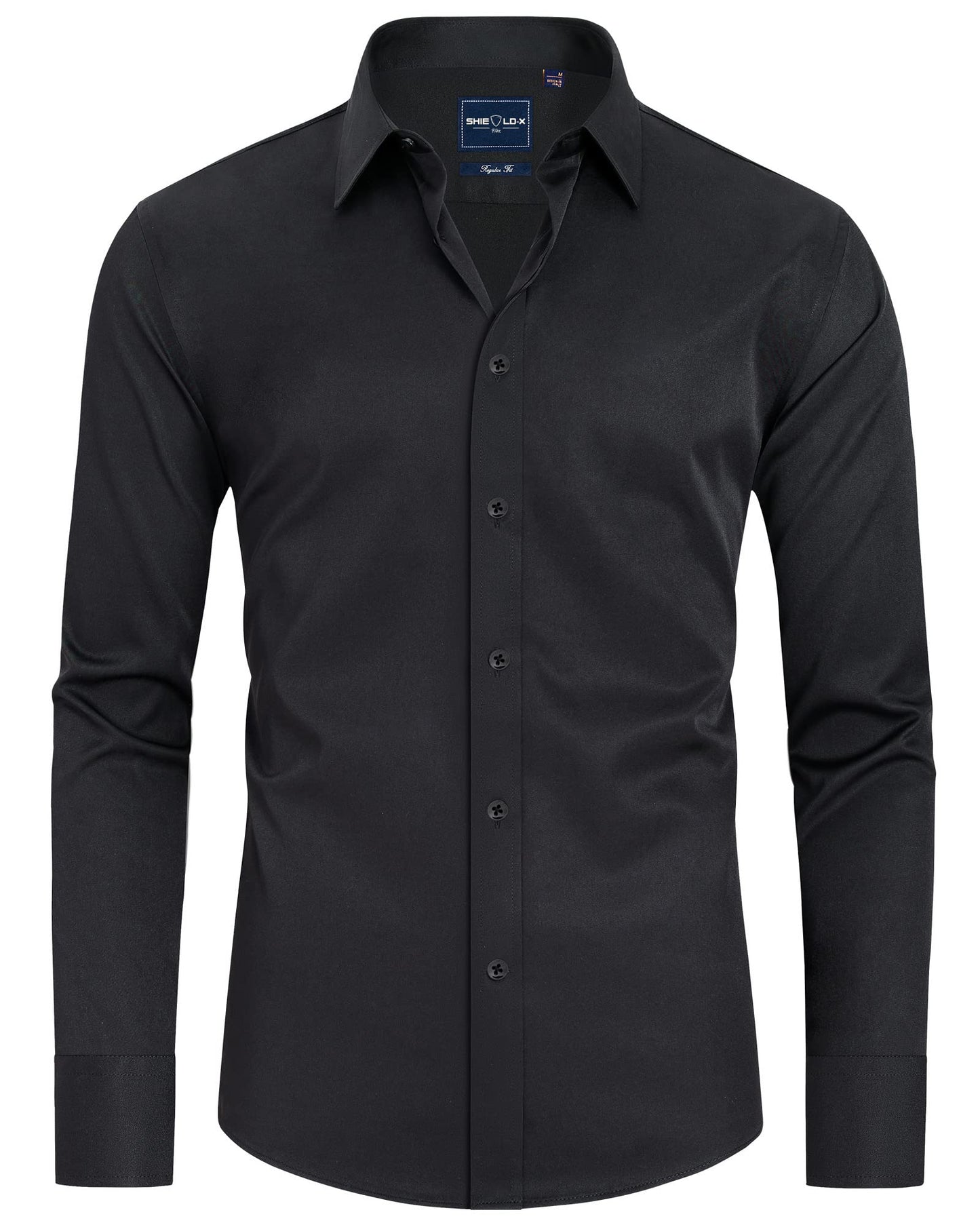 HOTAlimens & Gentle Slim Fit Dress Shirts for Men Long Sleeve Stretch Stain Proof Wrinkle Free Button Down Shirts Formal Shirts