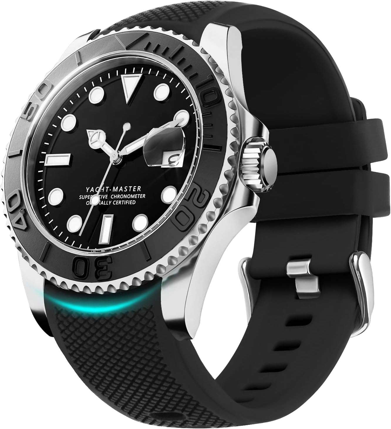 HOTFullmosa 22mm 20mm 24mm Silicone Watch Bands No Gaps Compatible for Samsung Galaxy Watch 7 6 5 4 3,Galaxy Watch 46mm 42mm,Garmin