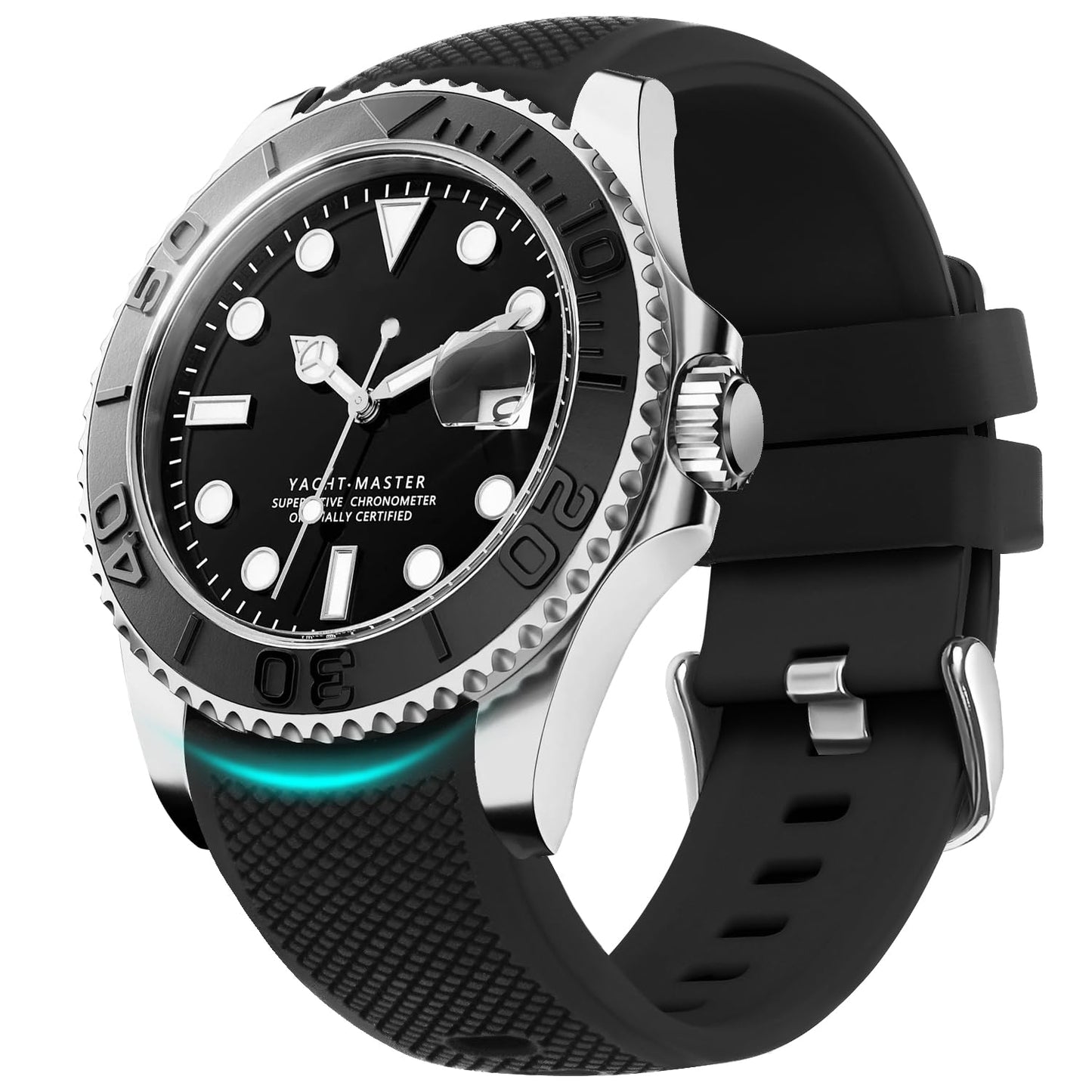 HOTFullmosa 22mm 20mm 24mm Silicone Watch Bands No Gaps Compatible for Samsung Galaxy Watch 7 6 5 4 3,Galaxy Watch 46mm 42mm,Garmin