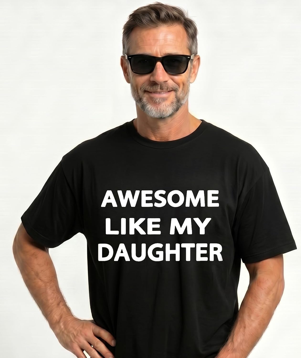 HOTAwesome Like My Daughter Gifts Men Funny Fathers Day Dad T-Shirt