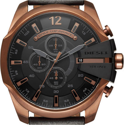 HOTDiesel Mega Chief Watch for Men, Chronograph Men's Watch