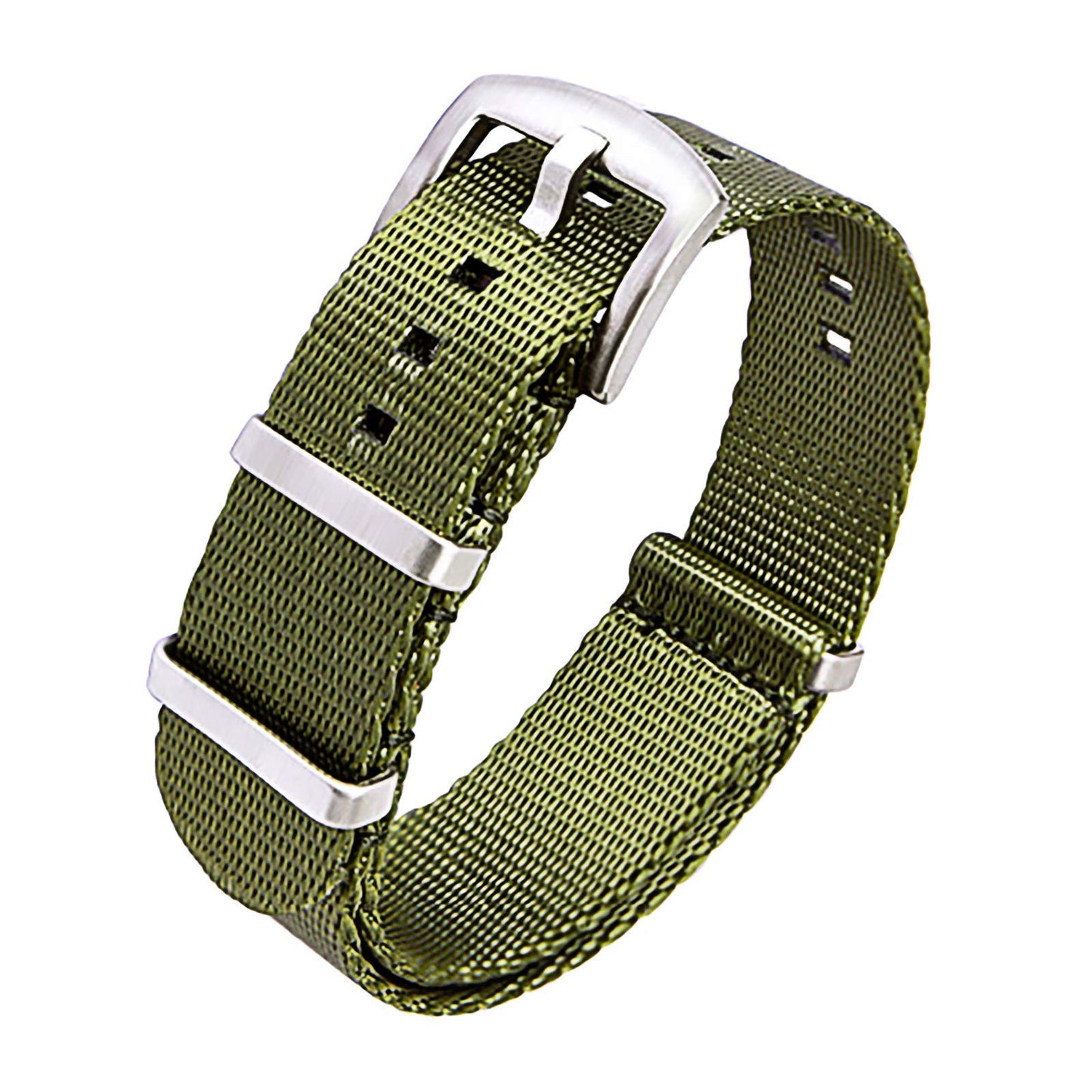 HOTRitche Military Ballistic Nylon Watch Strap with Heavy Buckle 18mm 20mm 22mm Premium Nylon Watch Bands for Men Women